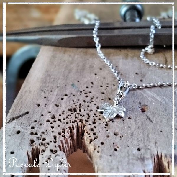 Collier Feuilles Argent 925 rhodié
