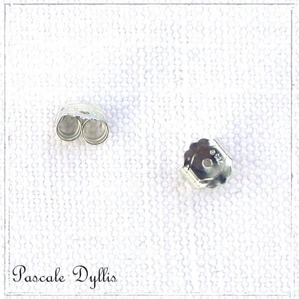 Boucles D'oreilles Argent Massif 925 Avec Zircon Blanc - Neuf Sans Emballage - Style Pendantes