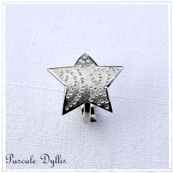 Bague étoile arabesque ajustable argent massif 925 - STARA