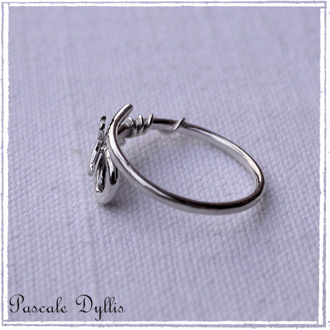 Bague de phalange elfique feuille de lierre Argent 925 ou or 750 - Bague Ivy phalange