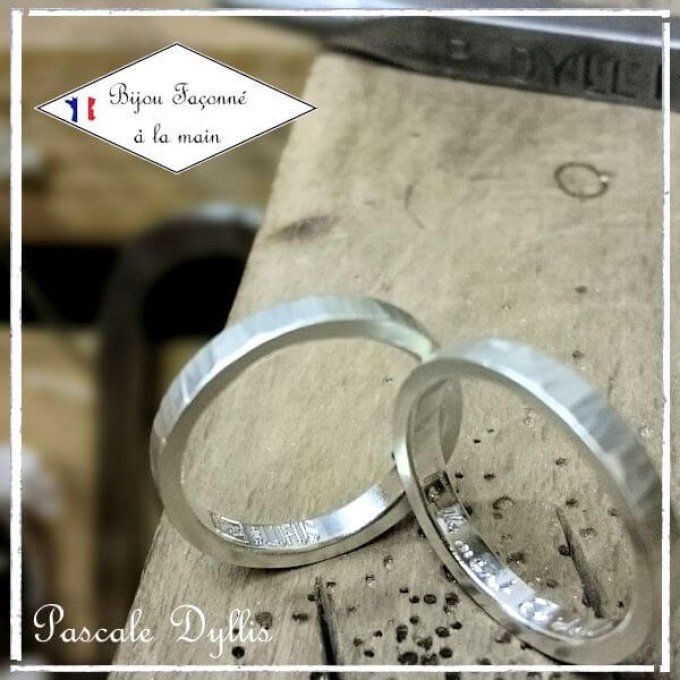 Duo ANKEA alliances argent massif 925 rhodié - Reglement 2/2 - Esther