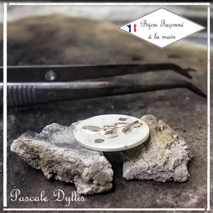 Bracelet Brin olivier ajustable Argent massif 925 rhodié - BRIOLI